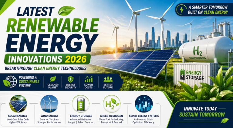 Latest Renewable Energy Innovations 2026: Breakthrough Clean Energy Technologies